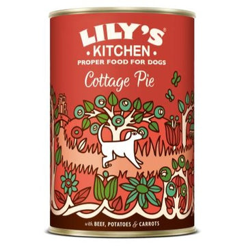 Lilys Kitchen Cottage Pie Beef, Potato & Vegetable Dinner Tinned Dog Food (400g)